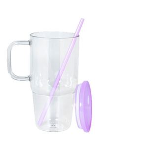 Vaso Personalizado de Plástico PP Ecológico de 20 oz/600 ml, Libre de BPA, para Café y Deportes, con Tapa Colorida - Product Image 3