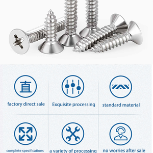 Produttore di bulloni metrici e imperiali standard DIN personalizzati, con <span class=keywords><strong>testa</strong></span> <span class=keywords><strong>svasata</strong></span> piatta, esagonale a brugola, autoperforanti a coda appuntita per <span class=keywords><strong>legno</strong></span> - Product Image 4