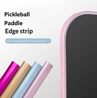 Bande de protection en TPU nacré haute brillance résistante à l'abrasion pour bord de raquette de pickleball 800 mm, pour raquettes de 14 mm/16 mm, logo personnalisé