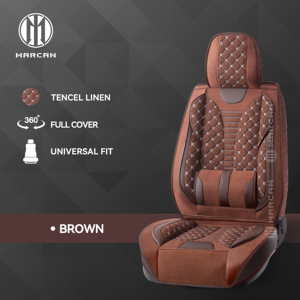 Funda de Asiento de Coche Premium Marcan, Ajuste Universal 360, Funda Completa Transpirable, Cojín para Asiento de Auto para Honda, Toyota, Benz - Product Image 2
