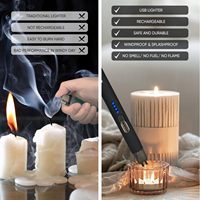 Briquet électrique moderne Homeify Express à arc, coupe-vent, anti-éclaboussures, rechargeable USB, pour usage intérieur, allumage longue durée pour cigarettes et bougies, rechargeable