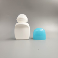 Bouteille de déodorant anti-sudorifique en plastique PE, bouteille à roulettes avec bouchons colorés, haute qualité et offre spéciale, 50ml, 60ml, 75ml