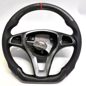 Expédition en 24h Volant Mercedes Benz C43 pour W205 <span class=keywords><strong>C63</strong></span> C180 C200 C250 C300 <span class=keywords><strong>AMG</strong></span> 2014-2018 <span class=keywords><strong>Prix</strong></span> de gros - Product Image 1