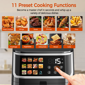 Smart Touch Screen Air Fryer Digital Air Cooker Drawer Oven Non Stick <b>Pan</b> Roaster for Home Kitchen - Product Image 4