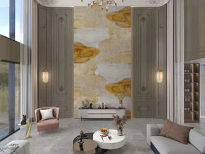 Moda <span class=keywords><strong>de</strong></span> lujo retroiluminado Patagoina Onyx piedra translúcida <span class=keywords><strong>Pandora</strong></span> cristal blanco Onyx mármol pared suelo mármol Losa - Product Image 5