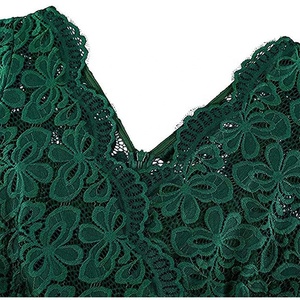 Femmes rouge court robes de <span class=keywords><strong>demoiselle</strong></span> <span class=keywords><strong>d</strong></span>'<span class=keywords><strong>honneur</strong></span> dentelle florale formelle haut église tenues Vintage élégant robes de soirée <span class=keywords><strong>robe</strong></span> de mariée - Product Image 5