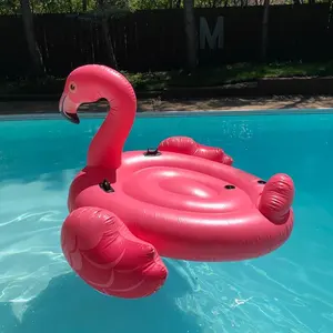 Jouets de natation avec logo personnalisé Flotteurs gonflables pour piscine Anneaux de tube de bain flamant rose Anneau de bain gonflable pour enfants