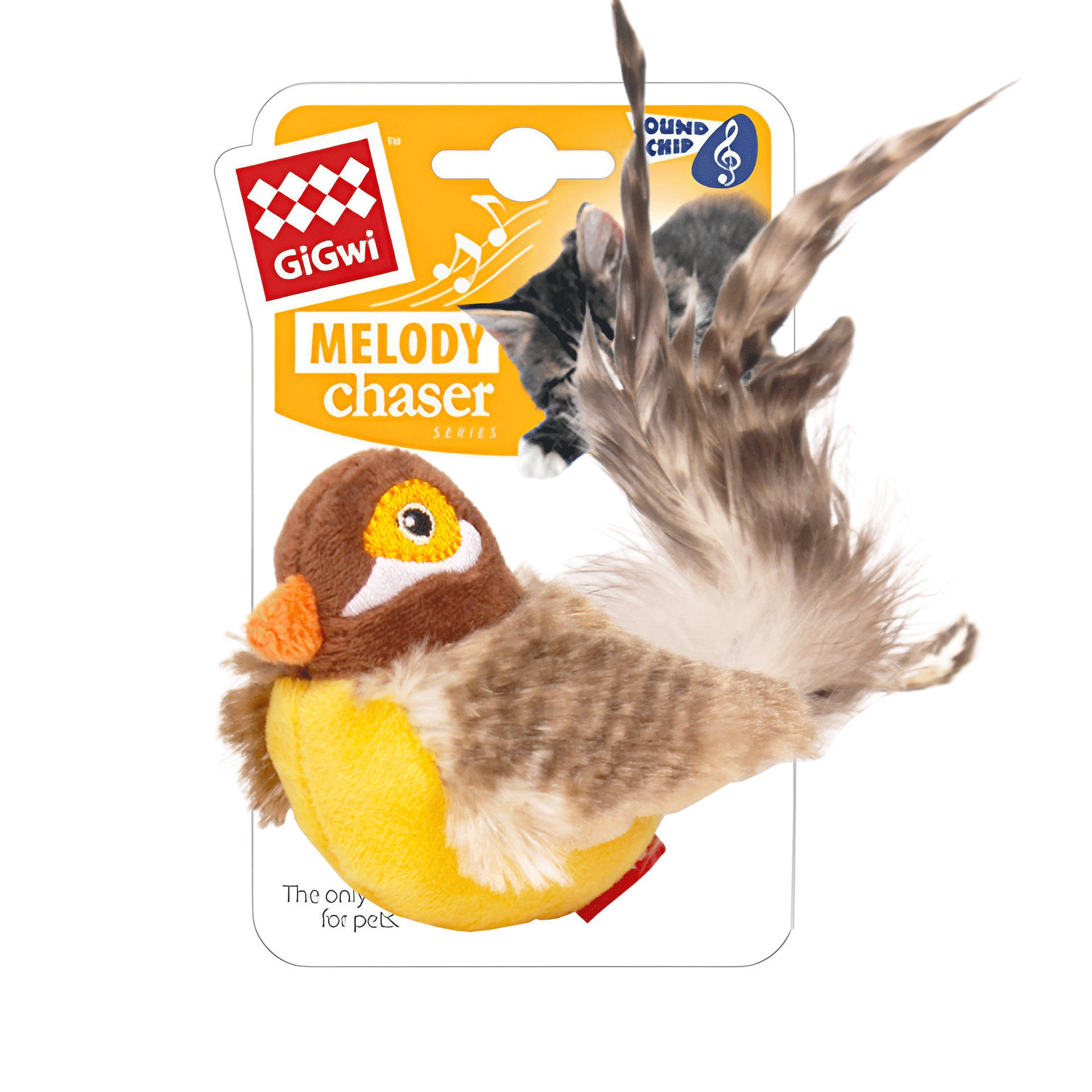 Sonido de pájaro marrón al tacto.