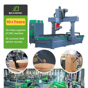 Professional 5 Axis CNC Router with Rotary Attachment for Cylindrical Wood Carving and Turning - Product Image 1