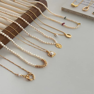 Collar de Perlas Barrocas Personalizado para Mujer, Perlas de Imitación de Agua Dulce, Cuentas de Concha, Pulsera de Cadena de Lujo Hecha a Mano, Regalo de Joyería - Product Image 5