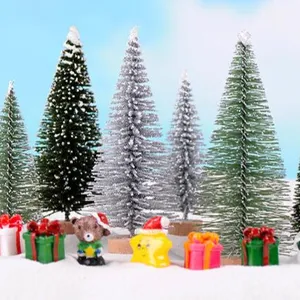 Figuras de árbol de 7cm y 9cm, adornos familiares, regalos creativos de Navidad, 2020