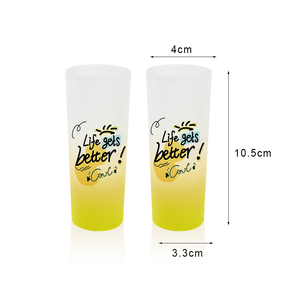 Topjlh Prix direct usine Verre à shot vierge 3oz dégradé dépoli pour sublimation, personnalisable avec logo, pour bars à <span class=keywords><strong>whisky</strong></span> et magasins de spiritueux, vente en gros - Product Image 3