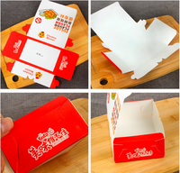 Boîte à lunch en gros personnalisée en papier de qualité alimentaire, emballage en matériaux recyclés, boîtes en papier pour poulet frit, snacks et cadeaux