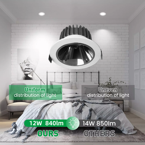 Spotlight10w 18W 25W 36w foco integrado antivaho inodoro baño cocina 80mm IP54 impermeable LED downlight lámpara de aluminio - Product Image 2