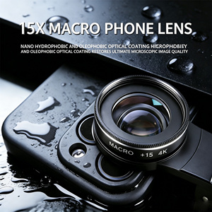 Lente Macro Profesional para Fotografía con Teléfono, 4K HD, 37MM, 15X, para Pestañas, Joyas de Diamantes, Smartphone, Lente Macro 30X - Product Image 1