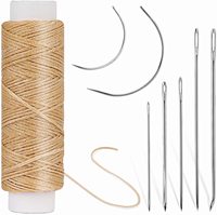 Kit d'outils de couture DIY avec fil noir, kit de couture à la main pour débutants, portable, pour usage domestique