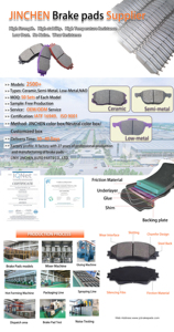 Plaquettes de frein à disque haute performance neuves pour voitures, bus et camions – Céramique, semi-métalliques, faiblement métalliques – Fabriquées en Chine pour la rénovation/amélioration - Product Image 5