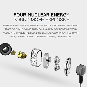 Écouteurs intra-auriculaires QKZ <span class=keywords><strong>DM8</strong></span> de conception originale, avec réduction de bruit hybride, double transducteur dynamique - Product Image 3