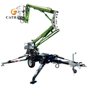 <span class=keywords><strong>Nouvelle</strong></span> plateforme élévatrice télescopique articulée remorquable CATHAY LIFT, 45 pieds, 60 pieds, 80 pieds, hydraulique, télécommande - Product Image 3