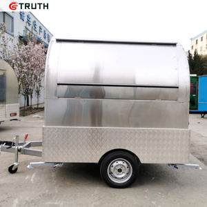 Trurh Nouveau Mini Mobile Pliant Crêpe Alimentaire Remorque Restaurant Boulangerie Jus Fruits Rasé Glace Snack Mobile Chariots De Nourriture à Vendre - Product Image 4