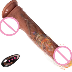 Consolador de 10 frecuencias, consolador de calefacción femenino, Control remoto inalámbrico, <span class=keywords><strong>6</strong></span> vibraciones telescópicas, consolador femenino, masturbación, juguete sexual divertido - Product Image 6
