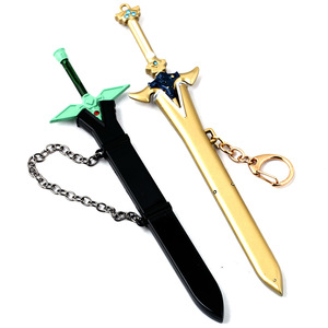 Nouveau <span class=keywords><strong>SAO</strong></span> Épée Art En Ligne Porte-clés Arme Clé Chaîne Anneau Cosplay Bijoux 17CM - Product Image 3