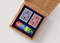Cartes à écrire sur, lot de 2 jeux, avec motif au dos, imprimées offset et vernies sur carton