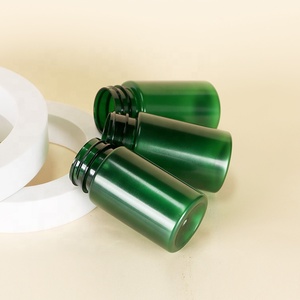 <b>100ml</b> 120ml 150ml 170ml 200ml Green PET Plastic Pill <b>Bottle</b> with Child Resistant Cap Vitamin Medicine Container Custom Logo - Product Image 2