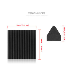 Xốp Cách Âm Studio Xốp Cách Âm Tấm Điều Trị Hấp Thụ Âm Thanh Miếng Xốp Bảo Vệ Âm Thanh - Product Image 2
