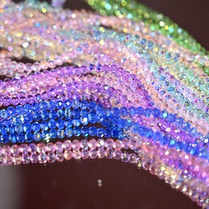 Perles en verre émaillé de 4 mm, plates à 4 faces, fournitures de perlage faites à la main, accessoires de bijoux DIY, non-décolorants, pour colliers et bracelets - Product Image 4