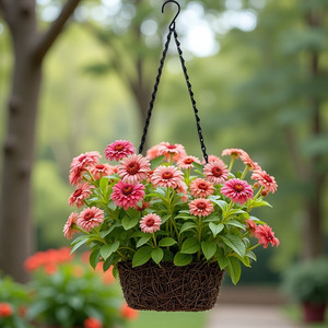 Metal Minimalist Square <strong>Plant</strong> Hanger Iron Flower <strong>Pot</strong> Large Hanging Chain <strong>Hook</strong> Durable Lightweight Welding Structure for Garden - Product Image 1