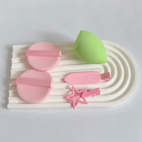Coffret Cadeau de Noël : Éponge à Maquillage, Pince à Cheveux, Kit d'Outils de Maquillage pour Filles