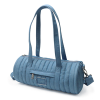 Sac fourre-tout bandoulière décontracté simple personnalisé en jean pour femme, populaire, portable, durable, écologique, pour usage quotidien, avec fermeture éclair, idéal pour les affaires (ODM)