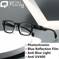 Gafas fotocromáticas azules para hombre, bloquean la luz azul, para leer, anti UV400, para pescar, para exteriores e interiores, lentes fotogris para hombre