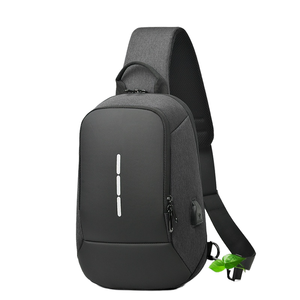 Bolso Bandolera Deportivo Casual para Exteriores, Antirrobo, de Poliéster Impermeable, con Cierre, para Teléfono Celular, USB, Personalizado para Hombre - Product Image 2