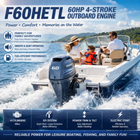 Promo Panas Motor Tempel 60HP 4 Tak F60HETL untuk Perahu Nelayan Perahu Karet