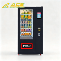Distributeur de boissons et de collations réfrigérées ACS, écran tactile, équipement alimentaire et de boissons commercial, capacité de 200 à 300 pièces