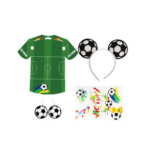 مجموعة إكسسوارات مشجعي كرة القدم للولايات المتحدة-كندا-المكسيك <span class=keywords><strong>2026</strong></span> تشمل عصابة رأس وأقراط ووشم مؤقت - Product Image 3