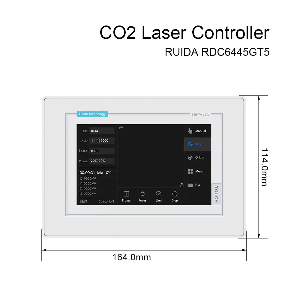 Good-Laser CO2 Laser Controller Key Flim/Mainboard/Panel System Ruida RDC6445GT5 for CO2 Laser Engraving and Cutting