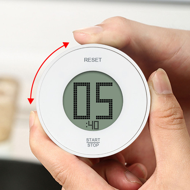 ET6006 Rotating Setting Digital Fridge Magnetic Countup Countdown Kitchen Timer