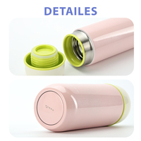Flacon à vide à double paroi de 200ml avec logo personnalisé mini bouteille d'eau de petite capacité en acier inoxydable pour enfants gobelets de 5oz