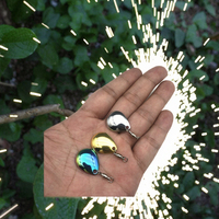 ROVORO Lames de leurre souples tricolores à cliquet pour la pêche à la traîne, avec pivot à roulement 360° plaqué or/argent, plusieurs tailles