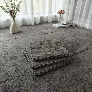 Alfombrillas Encajables Nomega de Color Sólido, Cuadradas, Antideslizantes, para Interiores, Sala de Estar, Dormitorio, Estudio, Balcón, Espacio Comercial - Product Image 1