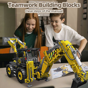 Mould <span class=keywords><strong>King</strong></span> 17036 Bulldozer technique, excavatrice, modèle de construction à assembler, fonctionnement bidirectionnel, blocs de construction pour adultes - Product Image 6