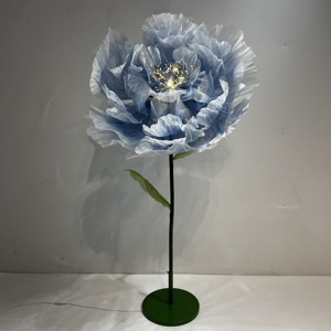 Décoration de mariage, <span class=keywords><strong>fleurs</strong></span> <span class=keywords><strong>géantes</strong></span> automatiques qui s'ouvrent et se ferment, grandes <span class=keywords><strong>fleurs</strong></span> mobiles, lumières de décoration de mariage, décoration de fête de Noël - Product Image 2