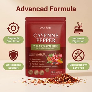 Private Label Manufacturer Capsicum Extract Cayenne Pepper Support Supplement Capsaicin Complex Softgel <strong>Capsules</strong> - Product Image 4