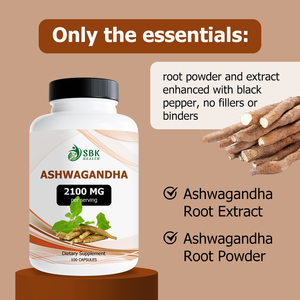 Cápsulas de Ashwagandha de Alta Calidad que Favorecen la Calma y la Serenidad y Ayudan a Aumentar los Niveles de Energía con el Suplemento de Cápsulas Total Blend - Product Image 2