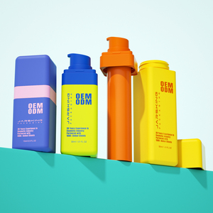 Bền vững sinh thái thân thiện Refillable gói mỹ phẩm 15ml 30ml 50ml tùy chỉnh đầy màu sắc nhựa chăm sóc da không có không khí huyết thanh bơm chai - Product Image 3