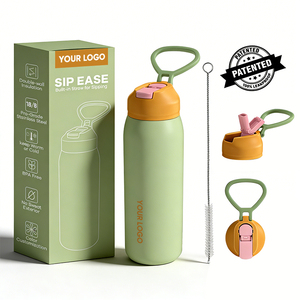 Nouvelle Bouteille d'Eau Sportive Isotherme en Acier Inoxydable 24oz (700ml) Écologique 2026 – Isolation Sous Vide 24H, Anti-Poussière, avec Paille, Idéale pour le Camping - Product Image 1