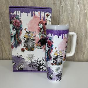 Dalam stok kustom logo Natal mimpi buruk bersinar vakum gelap terisolasi 40oz Tumbler cangkir bercahaya <span class=keywords><strong>mug</strong></span> dengan kotak hadiah - Product Image 3